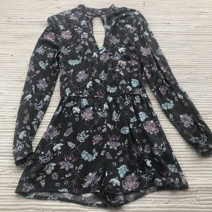 Aeropostale Rayon Long Sleeve Short Romper S